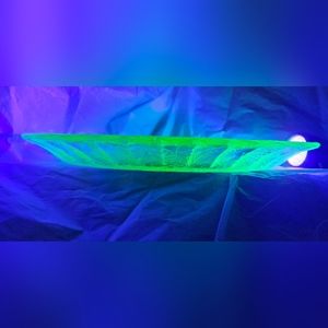 Jeanette Depression Glass Holiday Platter